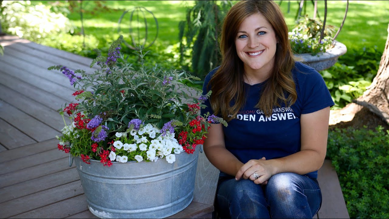 Planting in a Galvanized Container // Garden Answer