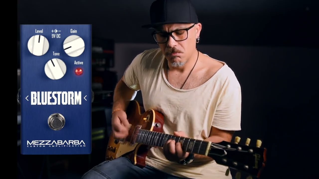 Mezzabarba BLUESTORM &bull; Eric Steckel Overdrive/Distortion Pedal - Feat. Alessandro Maffei