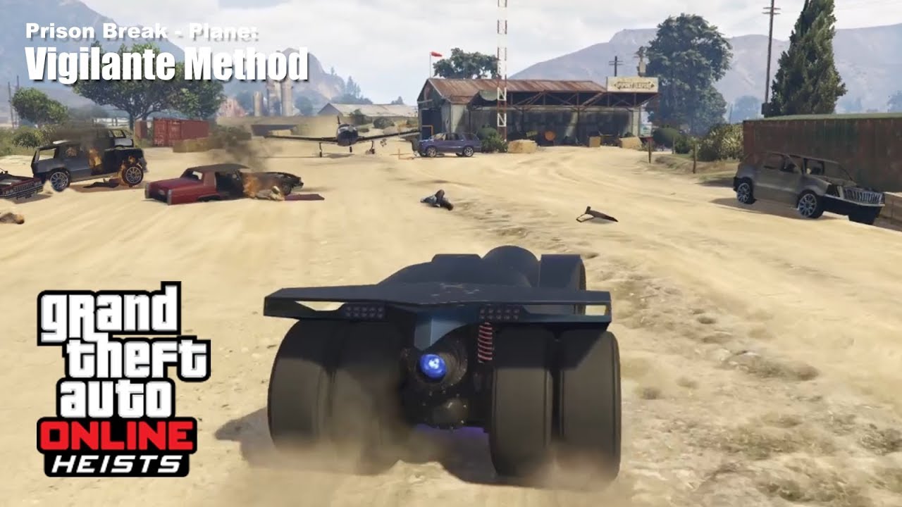 GTAO Heist: Prison Break Setup No.1 | Plane (Grotti Vigilante)
