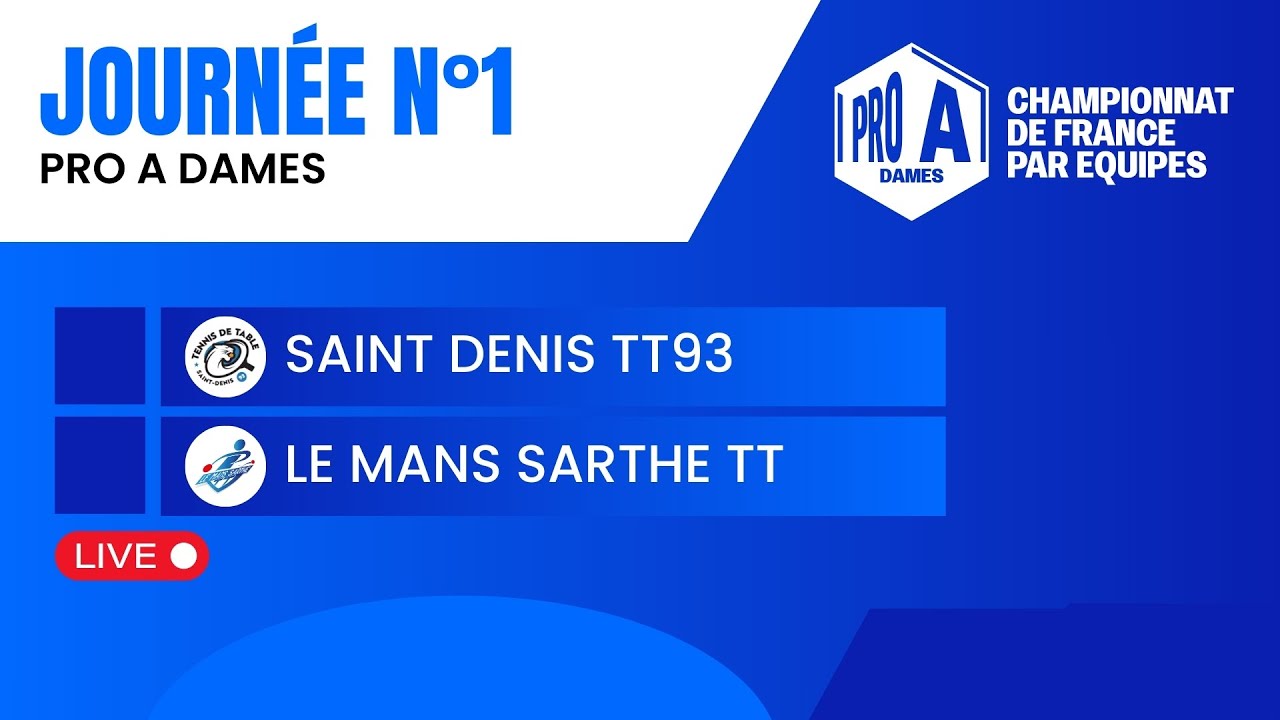 PRO A DAMES | J1 | SAINT DENIS TT93 vs LE MANS SARTHE TT