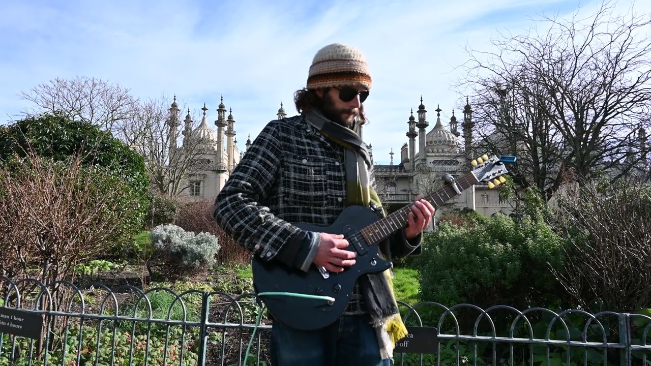 [4K]Feb 2022 Jake Alex Nicol Guitarist ,Royal Pavilion Gardens Brighton