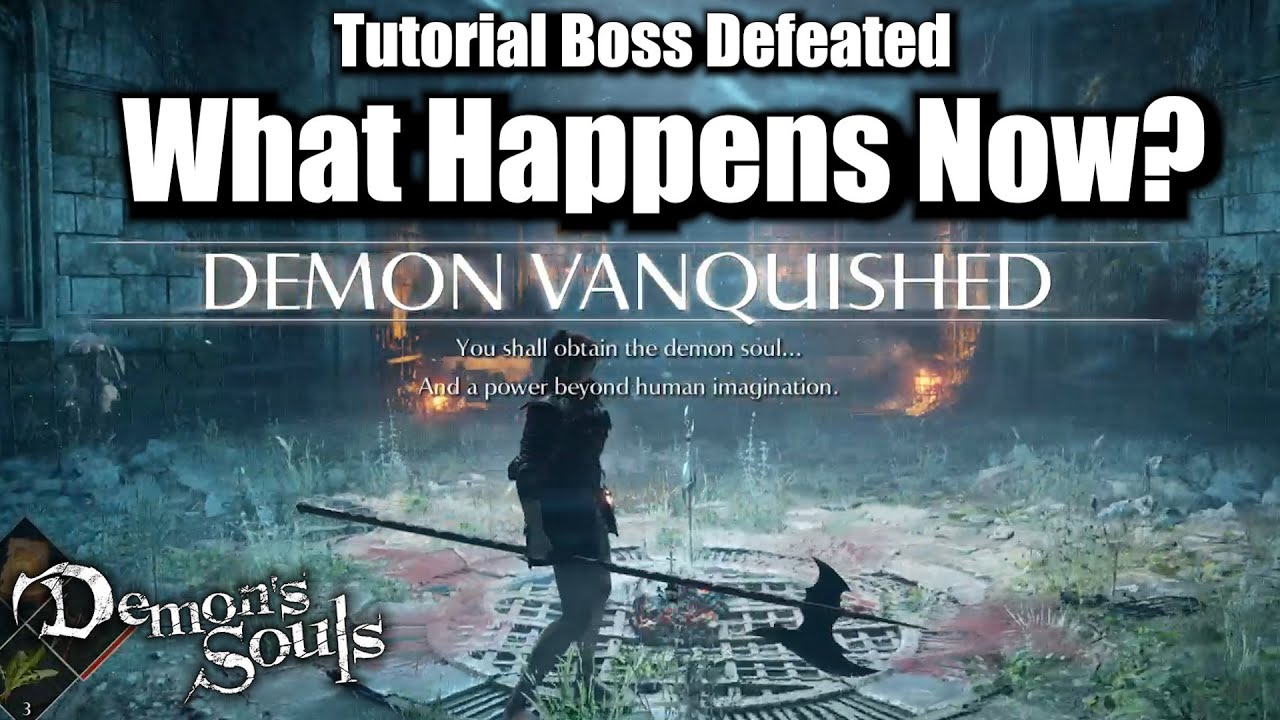 What Happens if You Defeat The Vanguard Demon In Demon's Souls Remake Tutorial?