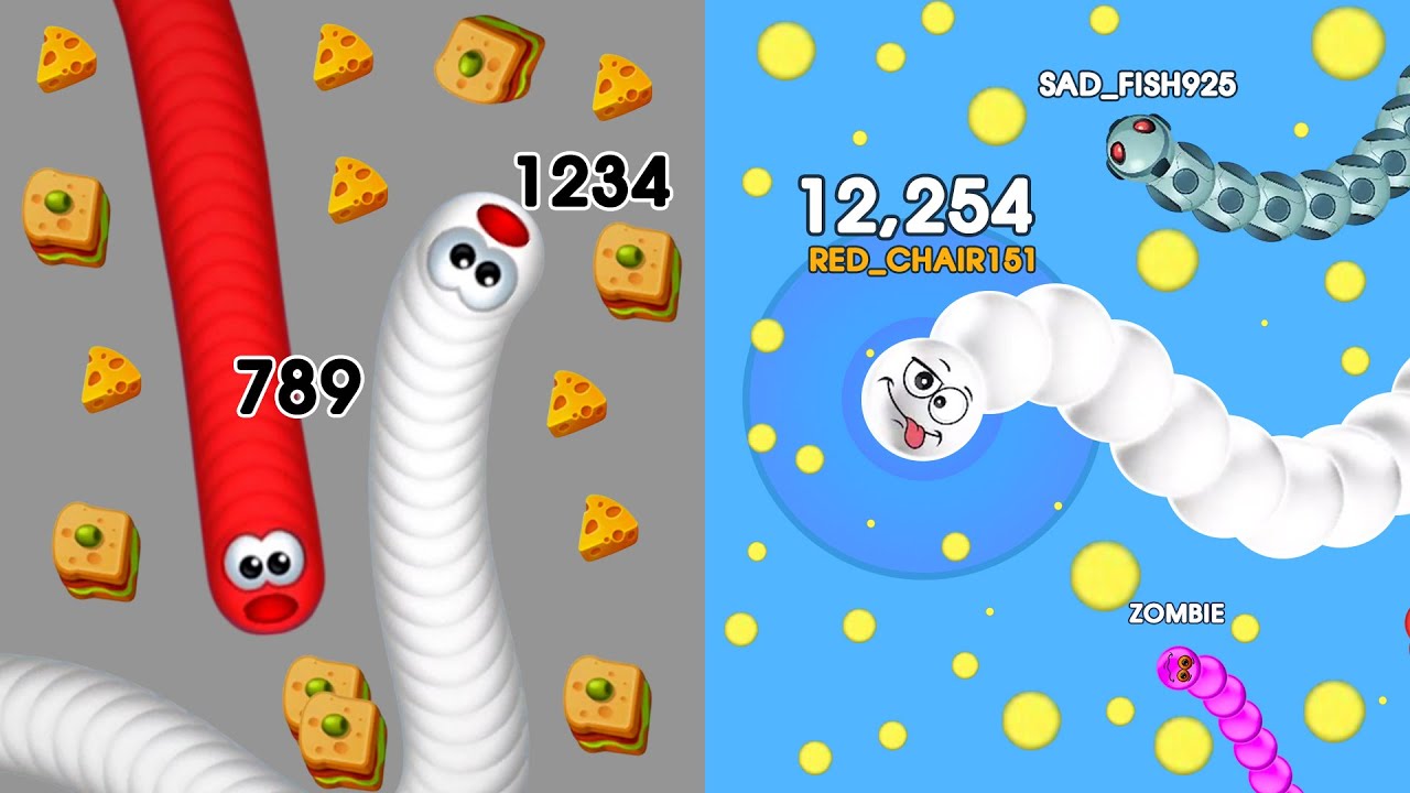 🔥 WORMS ZONE 🐛 vs 🐍 SNAKES ZONE - Who's Win?
