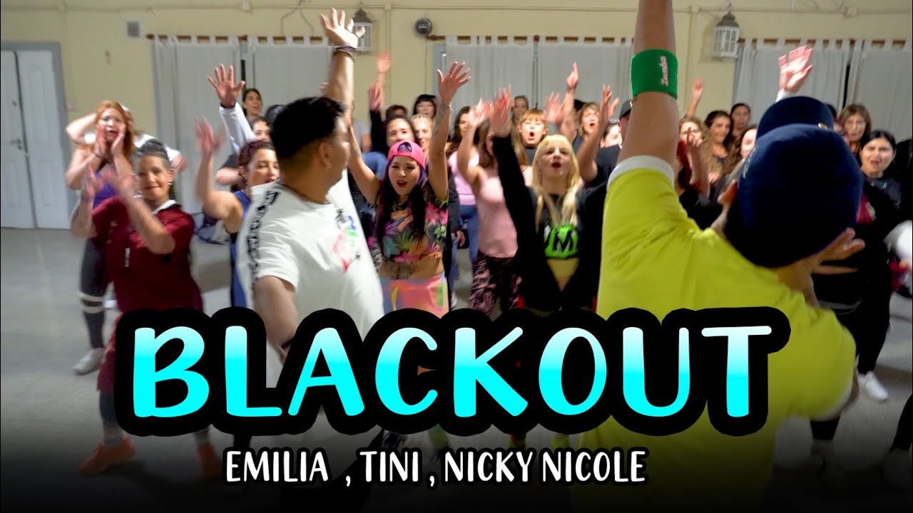 Emilia, TINI, Nicki Nicole - blackout - Fernando Cuenca Zumba Coreo.