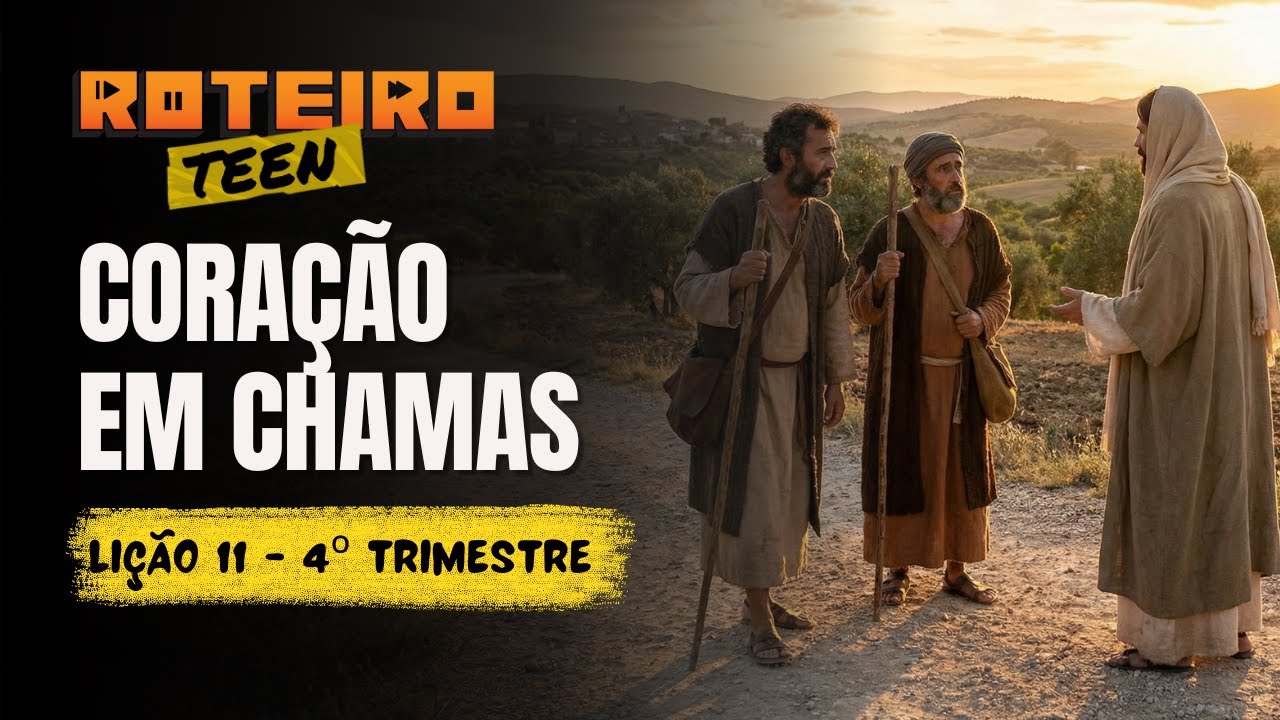 Lição 11 - CORAÇÃO EM CHAMAS | Lição dos Adolescentes - Roteiro Teen | 4ºTri - 2025