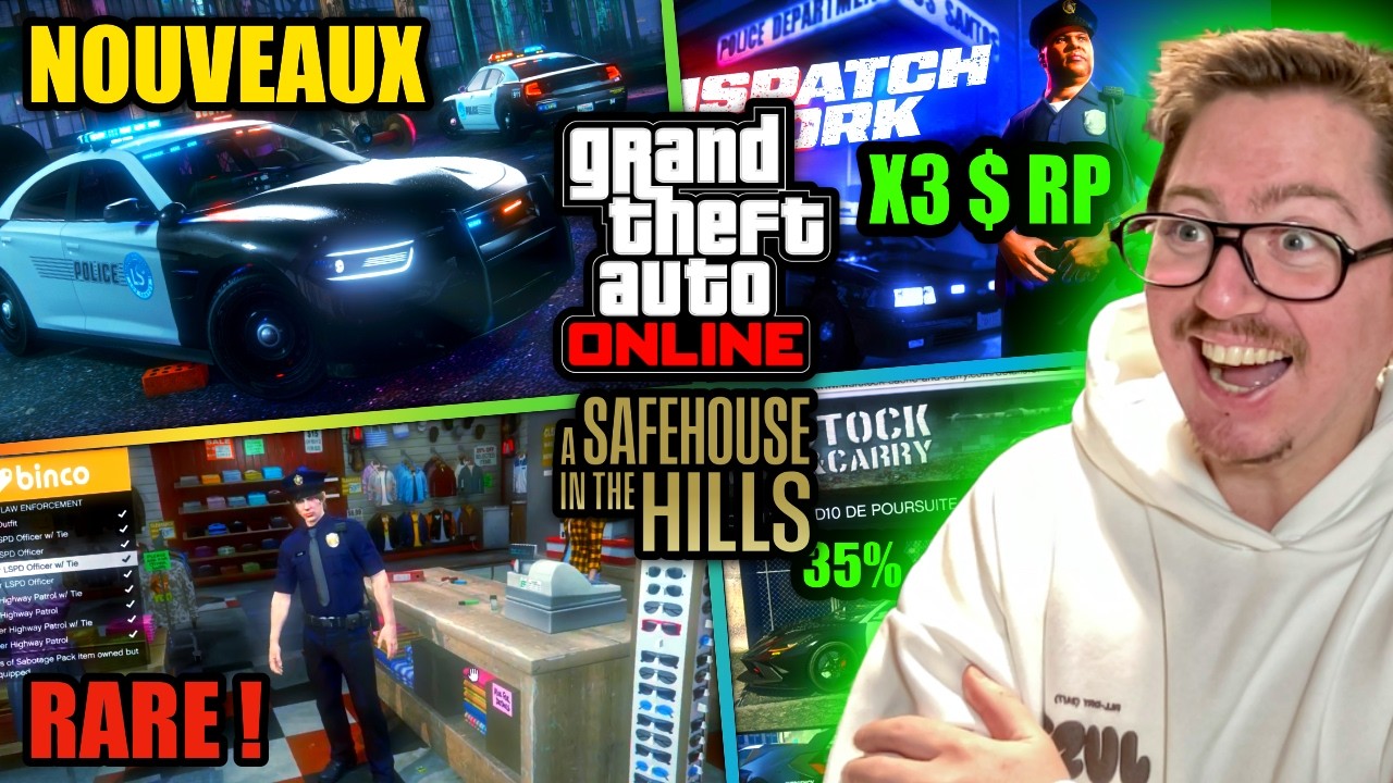 VOITURES DE POLICE, PROMO DU 2/04 GTA5 ONLINE !!