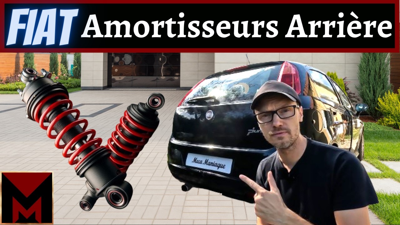 Comment Changer les Amortisseurs Arriere sur FIAT Grande Punto 🍀 Idem Alfa Mito 🔧 Meca Maniaque