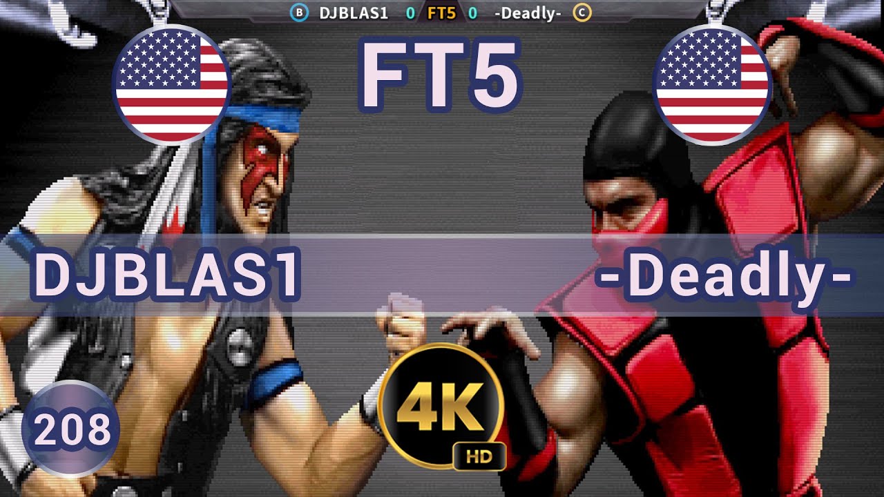 UMK3 - 🇺🇸 DJBLAS1 vs -Deadly- 🇺🇸 FT5 / 4K 60 FPS #umk3 #ultimatemortalkombat3 #team99hits #fightcade