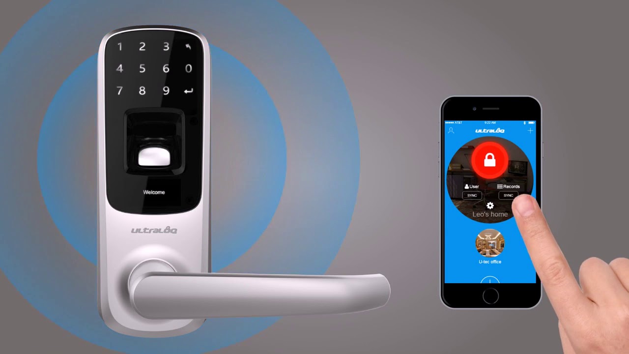 CERRADURA BIOMETRICA  ANVIZ UL3 BT  YouTube