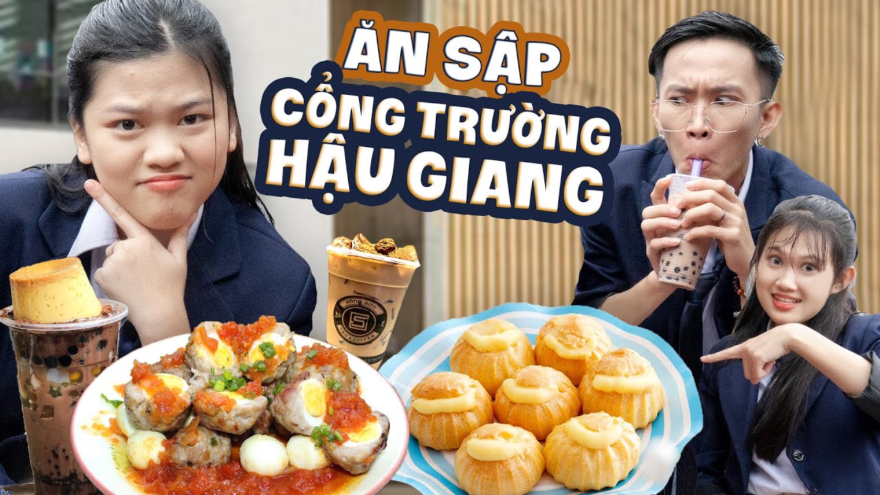 100k Ăn Sập Cổng Trường Hậu Giang | Yến Nhi Cosplay Học Sinh Cấp 2 | Ăn Sập Cổng Trường
