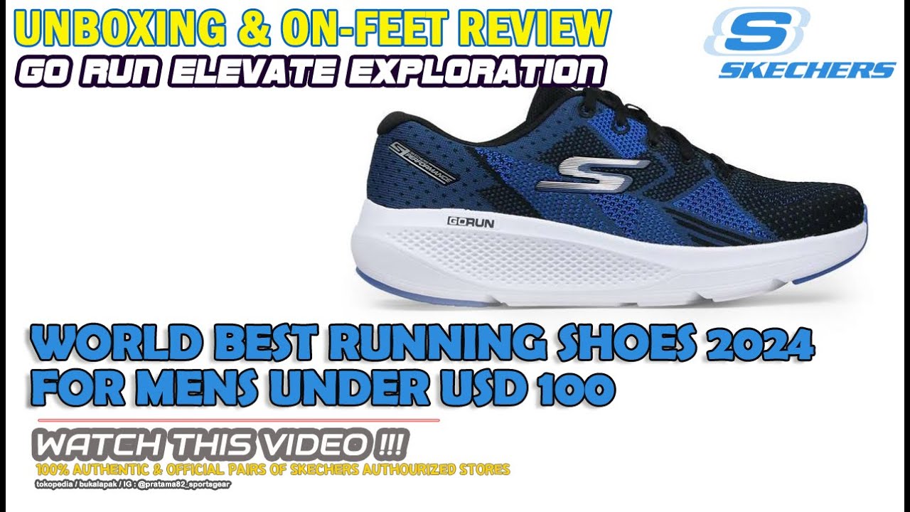 Unboxing & review on feet SKECHERS GO RUN ELEVATE EXPLORATION 220330-NVBK RUNNING SHOES 100% ASLI