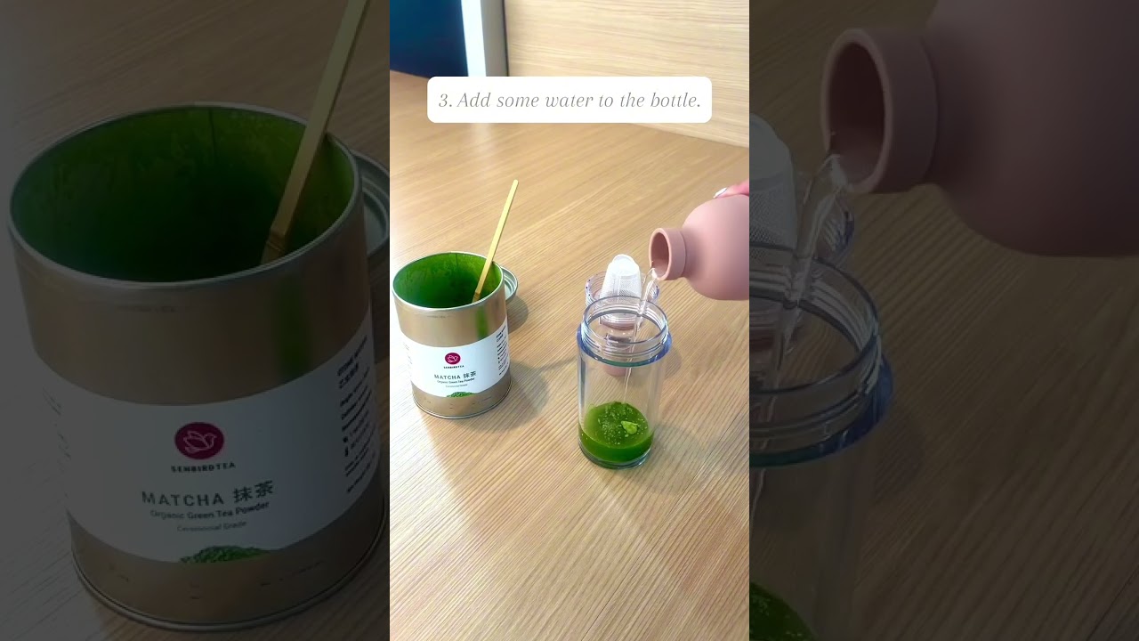 How to Use Your Matcha Shaker Bottle ✨ | Senbird Japanese Tea