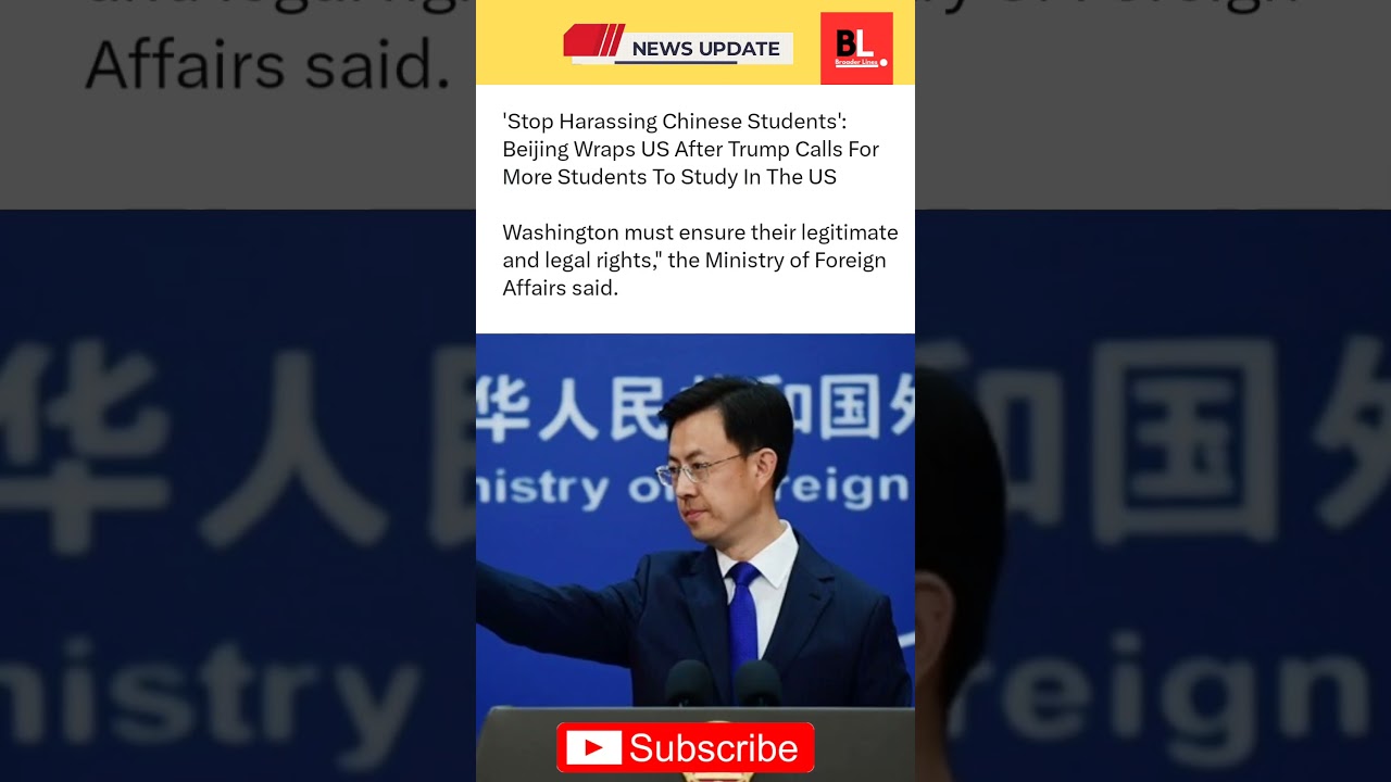 Guo Jiakun, spokesperson of the Chinese Ministry of Foreign Affairs on Chinese Students #china #usa