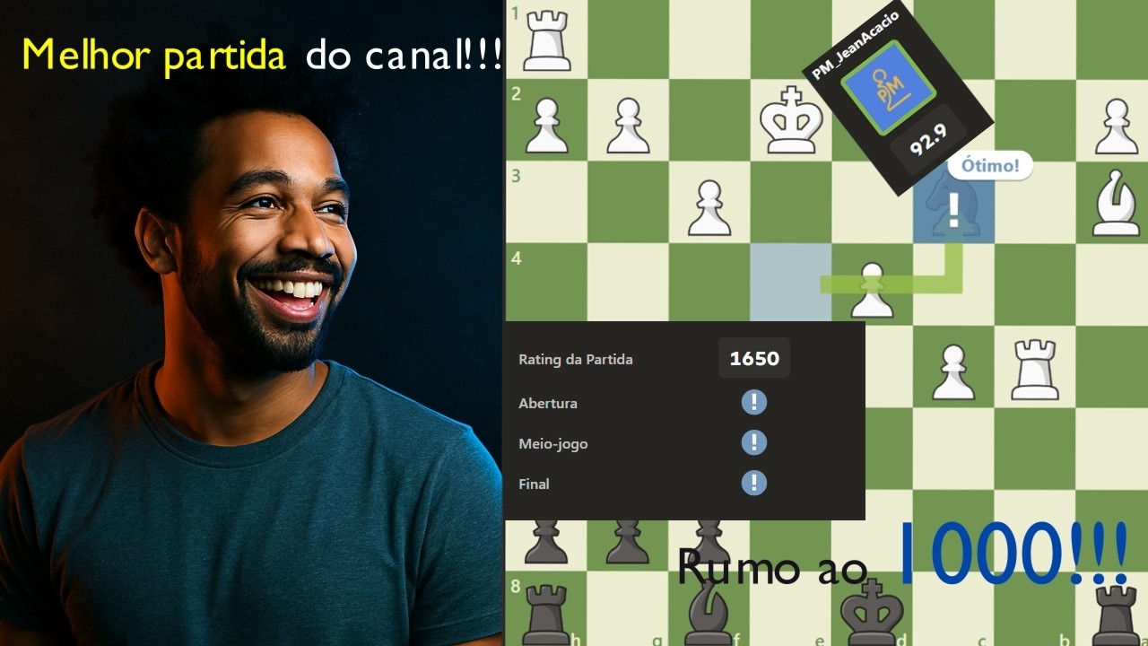 Jogando Xadrez: Em busca ao 1000 de rating!!!