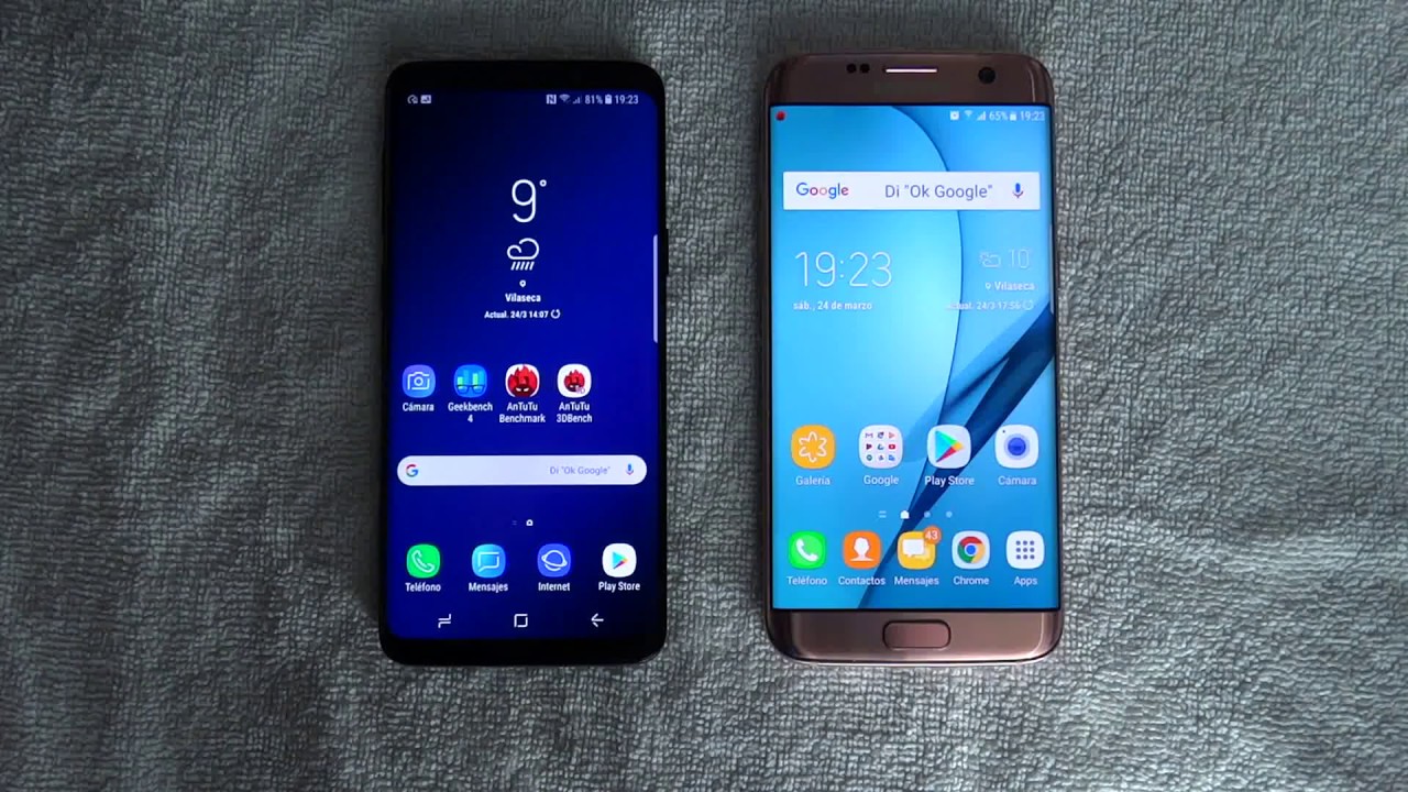 Samsung Galaxy S9 VS Samsung Galaxy S7 Edge - Perfomance Test ( Geekbench, Antutu )