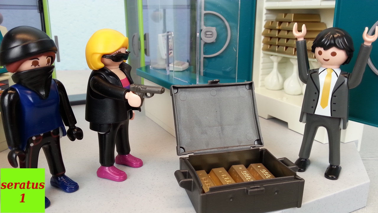 Der Banküberfall Playmobil Film seratus1 Polizei Einsatz Bankräuber