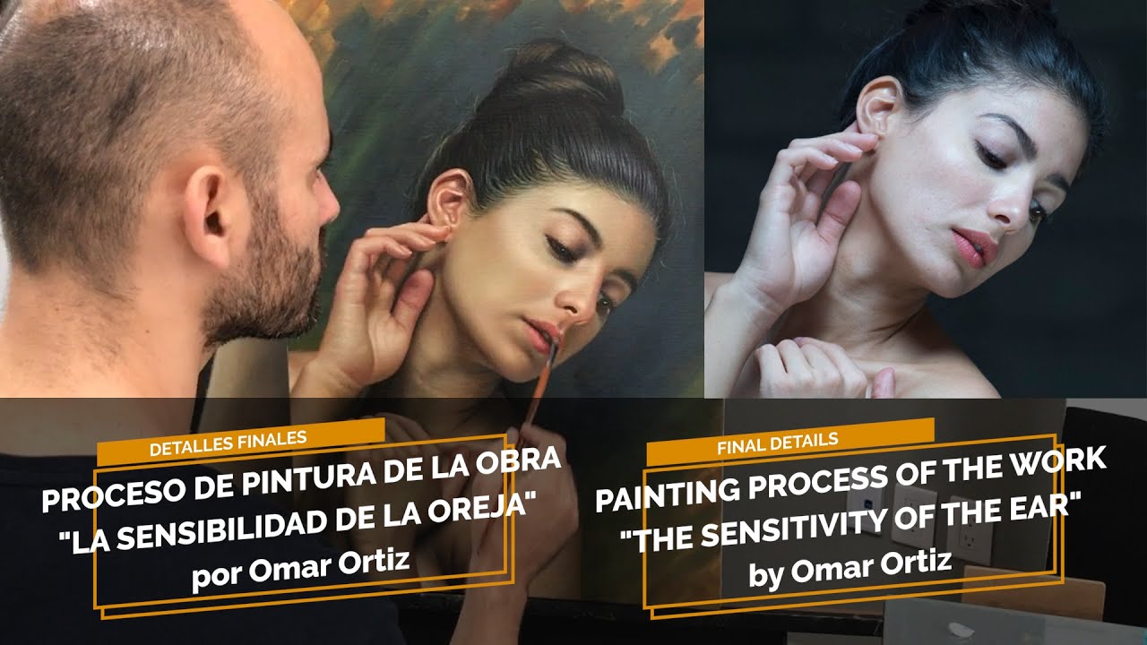 Omar Ortiz pintando un desnudo proceso de pintura 