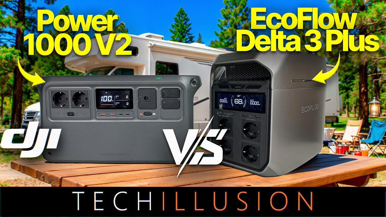 🔥DAS hätte ich NIE erwartet! – EcoFlow Delta 3 Plus vs DJI Power 1000 V2🔋😱 Power Station +VERLOSUNG🎁