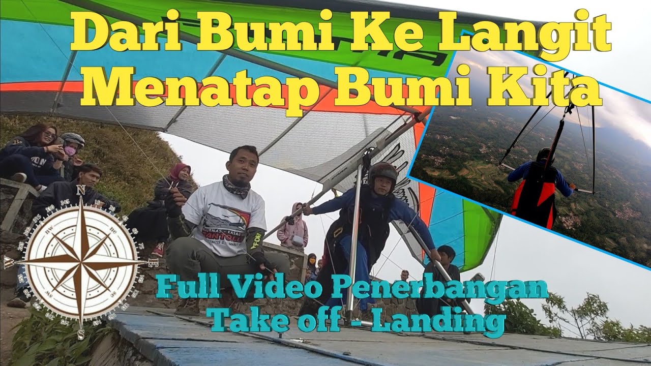 Wisata Ekstrim! Video Asli Pilot Gantolle Terbang Telomoyo-Muncul | Terbang di puncak Telomoyo