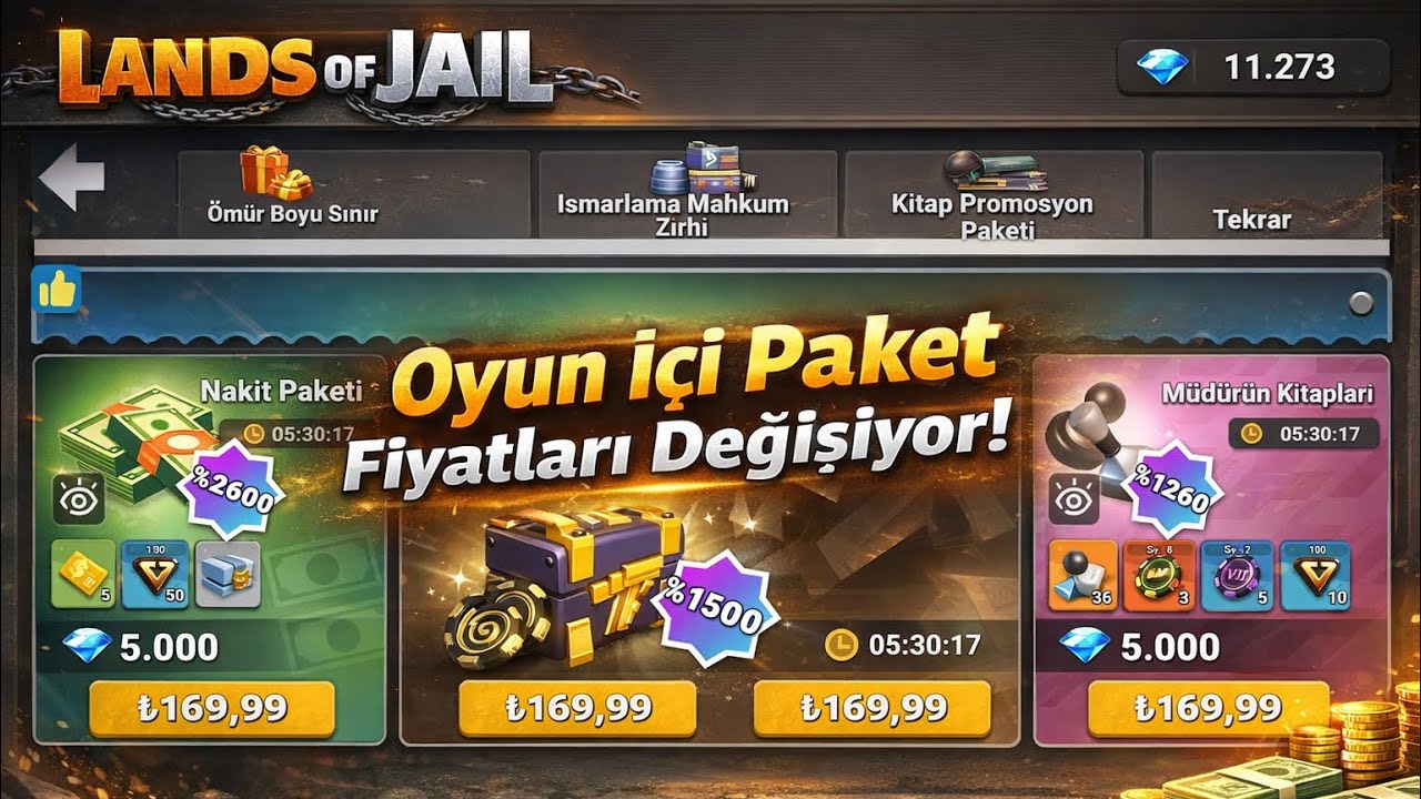 Lands Of Jail - Oyun İçi Paket Fiyatları Değişiyor! 