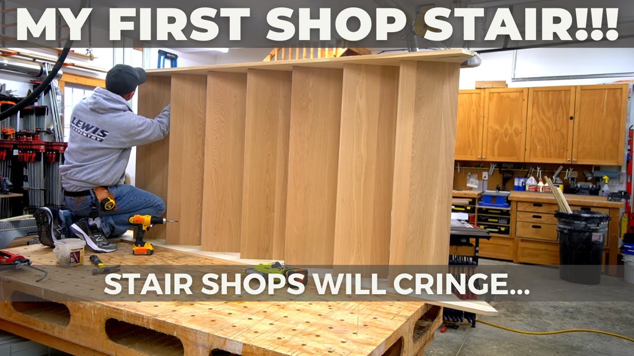 How to Assemble a Shop Built Staircase - A Learning Experience...