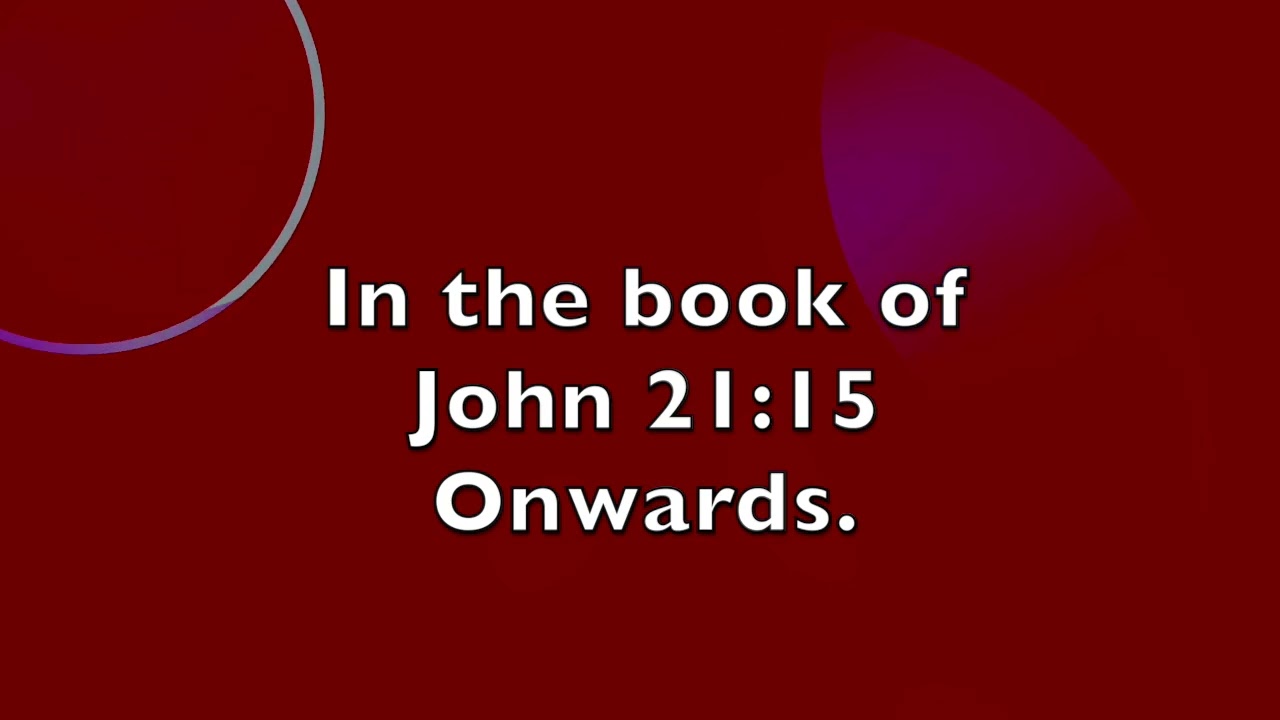 John 21 15 With Its so sweet, Instrumentals