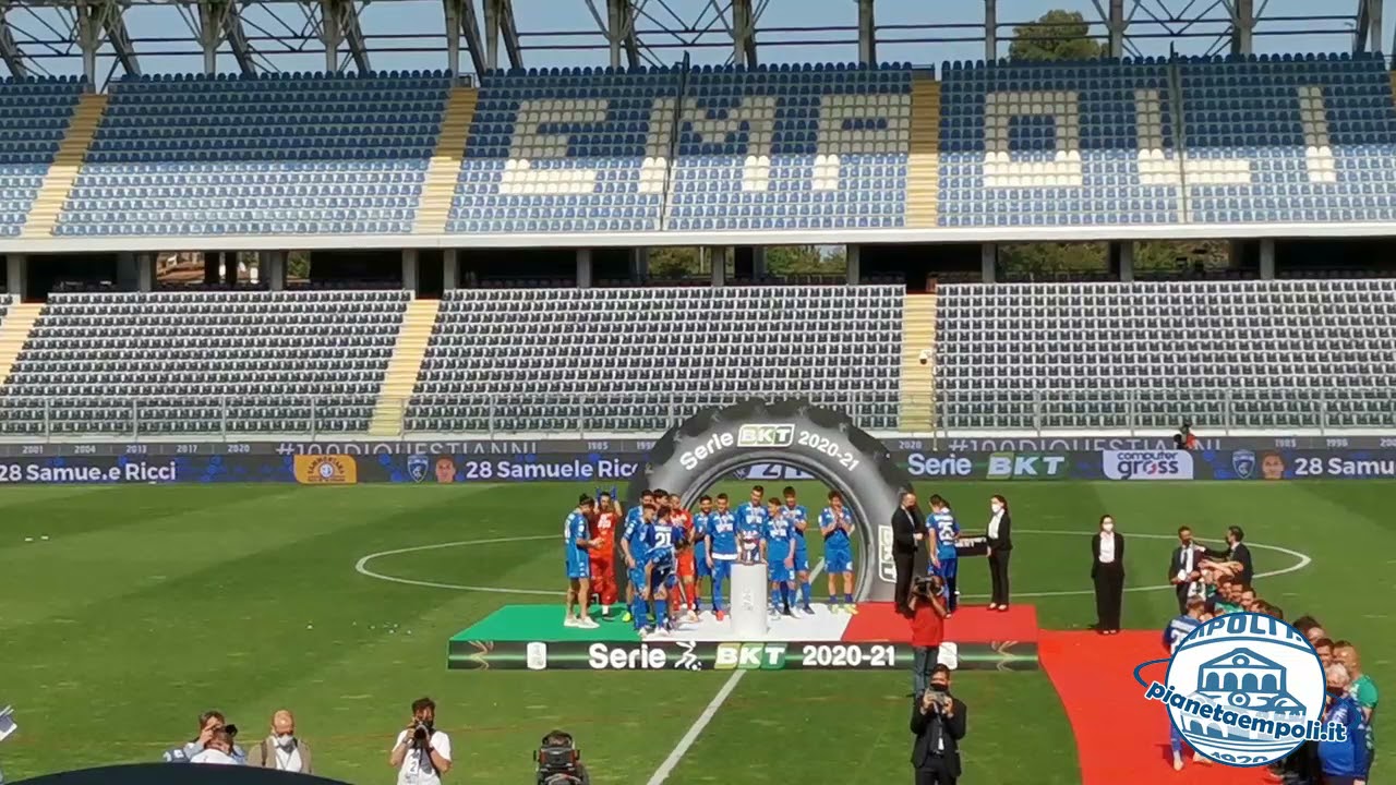 PianetaEmpoli.it | La premiazione dell'Empoli vincitore della serie B 2021
