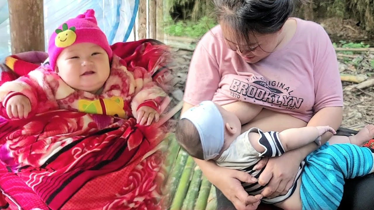 Single mom harvests beans and digs up bamboo shoots to sell to earn money to make ends meet.