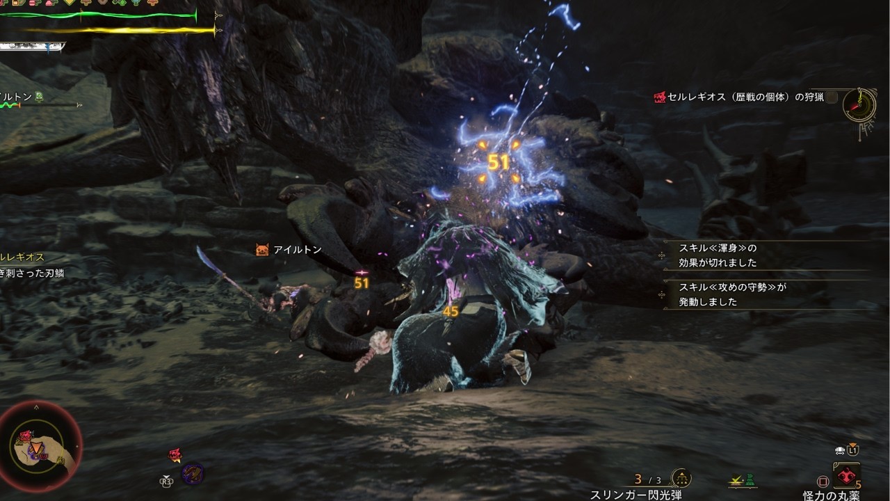 [MHWilds] ☆9◇5セルレギオスの狩猟　連撃束縛黒蝕ヌシ魂（片手剣）#モンハンワイルズ