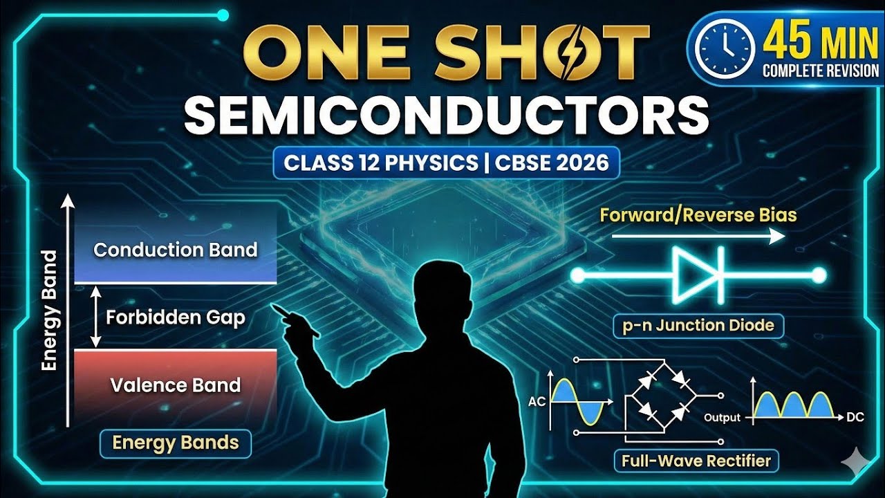​⚡ One Shot: Semiconductor Electronics | Class 12 Physics | CBSE 2026 🎯
