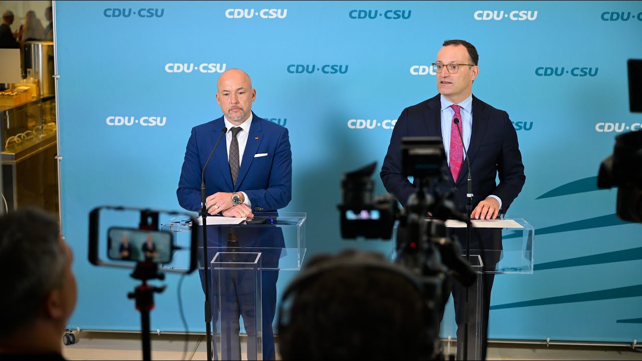10. Oktober 2025 | Live-Statement mit Jens Spahn & Alexander Hoffmann