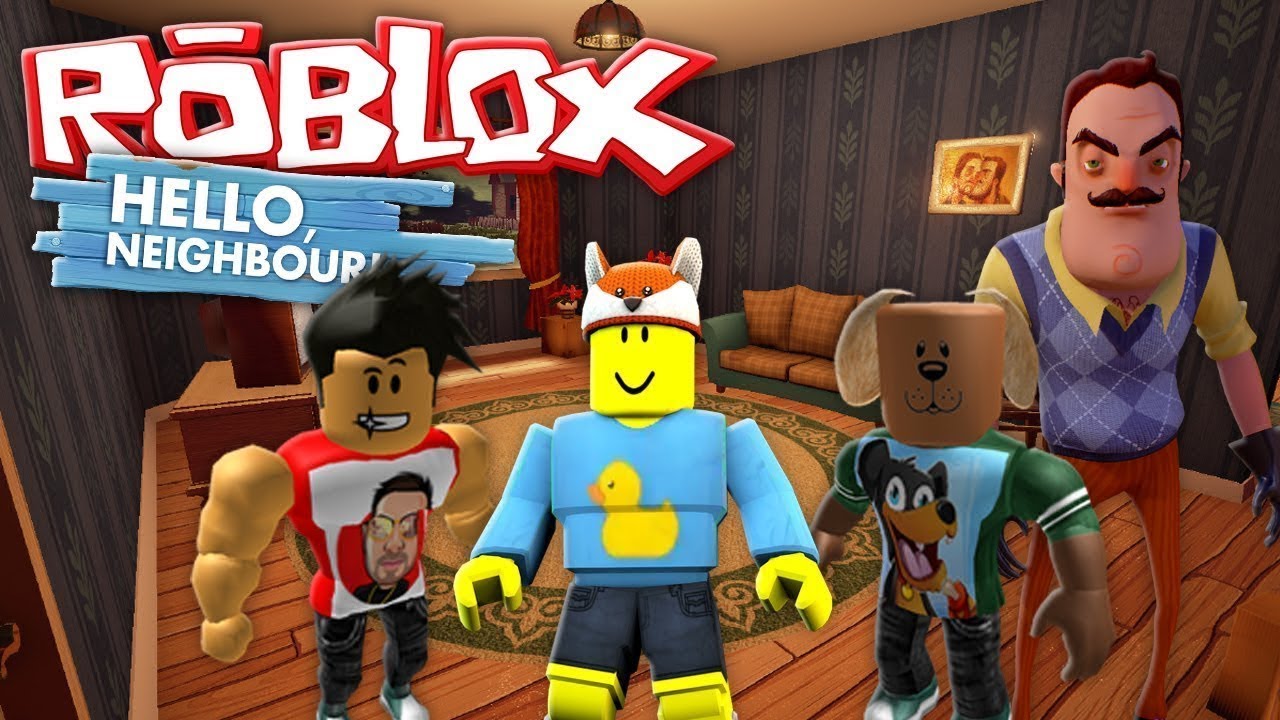 ROBLOX HELLO NEIGHBOUR  TRAPPED IN THE NEIGHBOURS BASEMENT