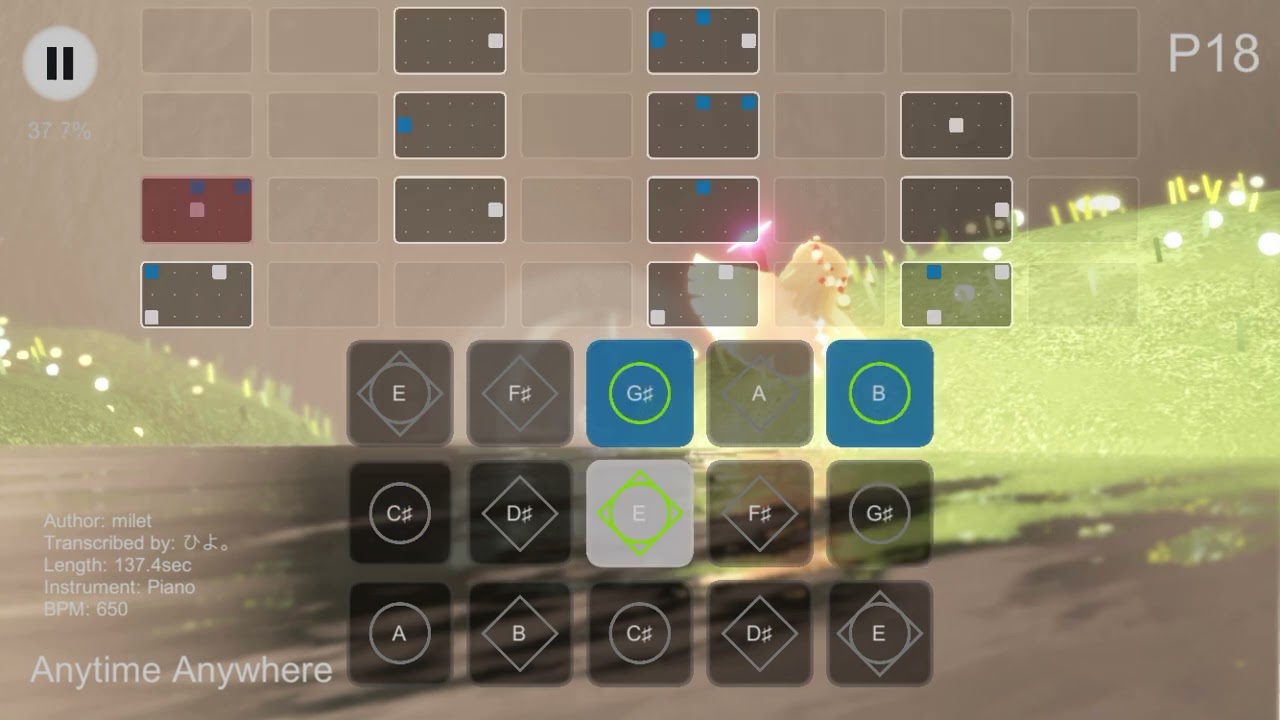 【Sky楽譜】Anytime Anywhere/milet『葬送のフリーレン』ED