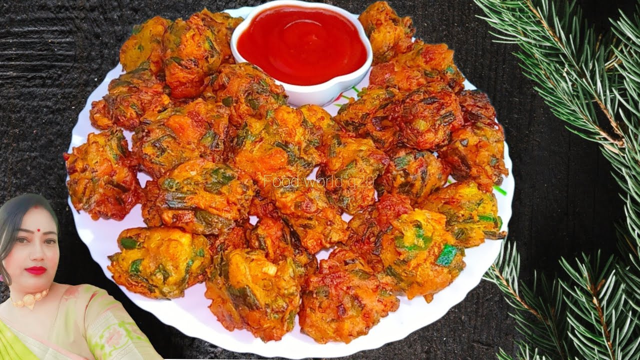 পেঁয়াজ পাতার পাকোড়া l Peyaz Patar Pakoda l Spring Onion Pakoda l Pakoda  Recipe Bangla