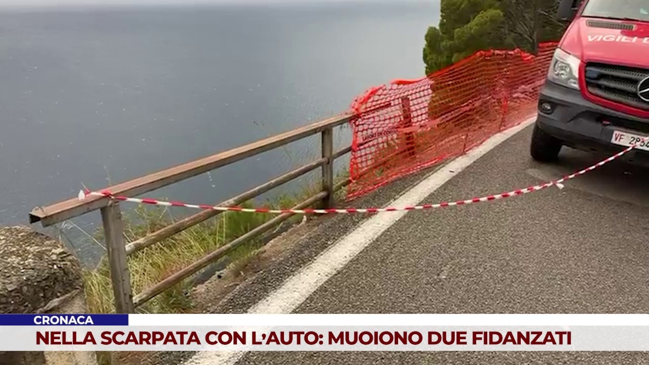 CRONACA. NELLA SCARPATA CON L’AUTO: MUOIONO DUE FIDANZATI