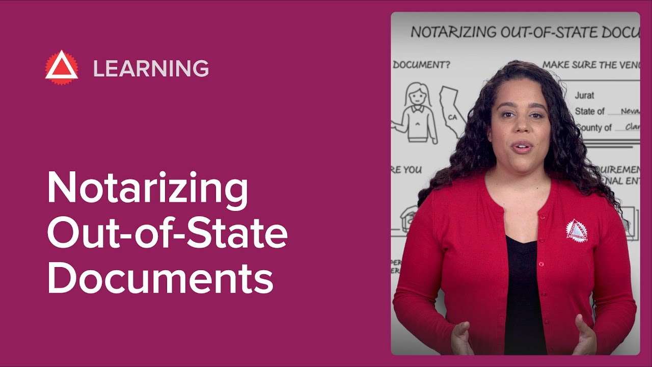 How to Notarize Out of State Documents