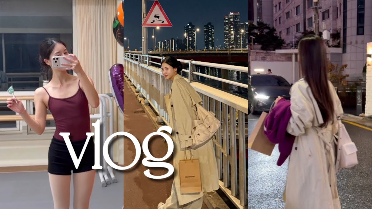 vlog | 일상브이로그•취미발레🩰•서울숲 픽베이크 에그타르트🍮•닭으로가 닭갈비•그랑핸드도산