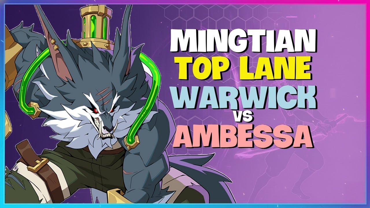MingTian Rank 1 Challenger Warwick Top Lane Mechanics Breakdown Engsub