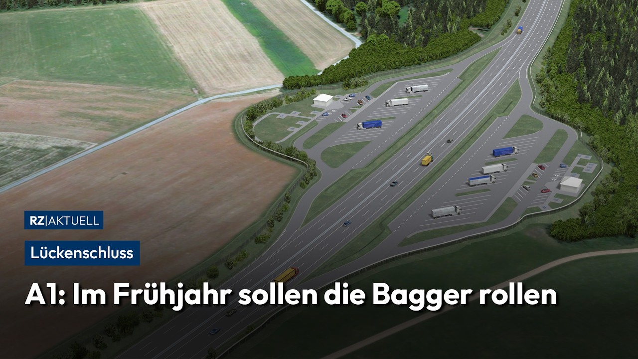 A1-Ausbau kann beginnen: Erste Bilder der Strecke