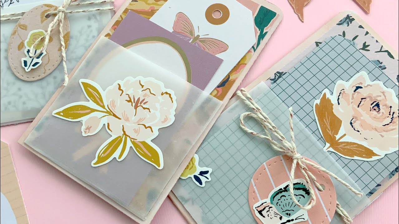 DIY Library Pocket Tutorial with Vellum Pockets  💗