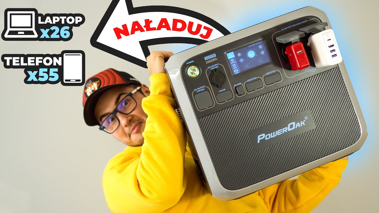 To NAJWIĘKSZY PowerBank NA ŚWIECIE!? Waży 25KG i Kosztuje PRAWIE 10 000zł 🤯 | PowerOak Bluetti