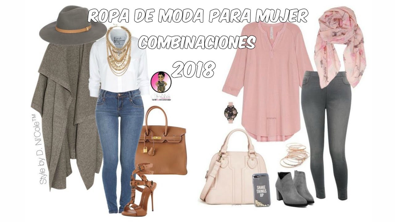 MODA 2018 | Ropa de Moda para Mujer - Combinaciones - Street Style- Moda Plus Size