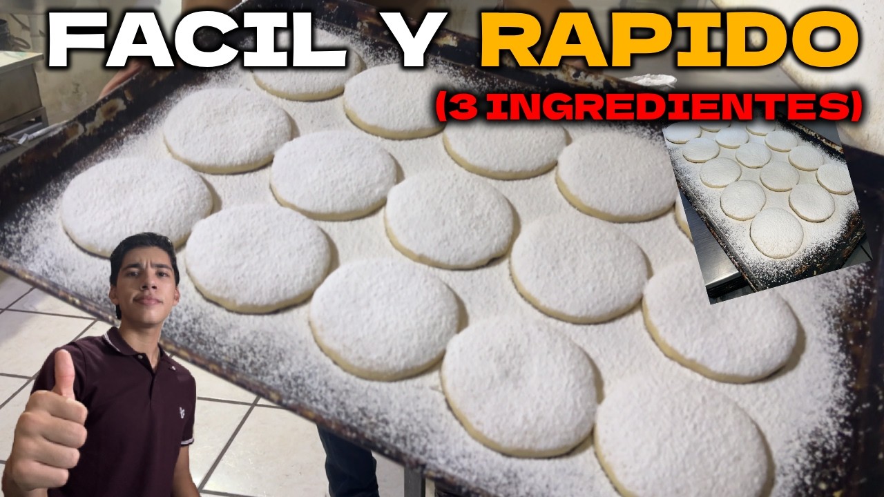 Como hacer POLVORONES con SOLO 3 INGREDIENTES