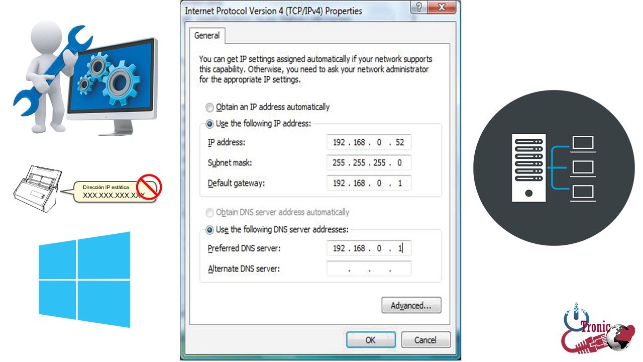 Como configurar una direcci&oacute;n IP fija en Windows 10