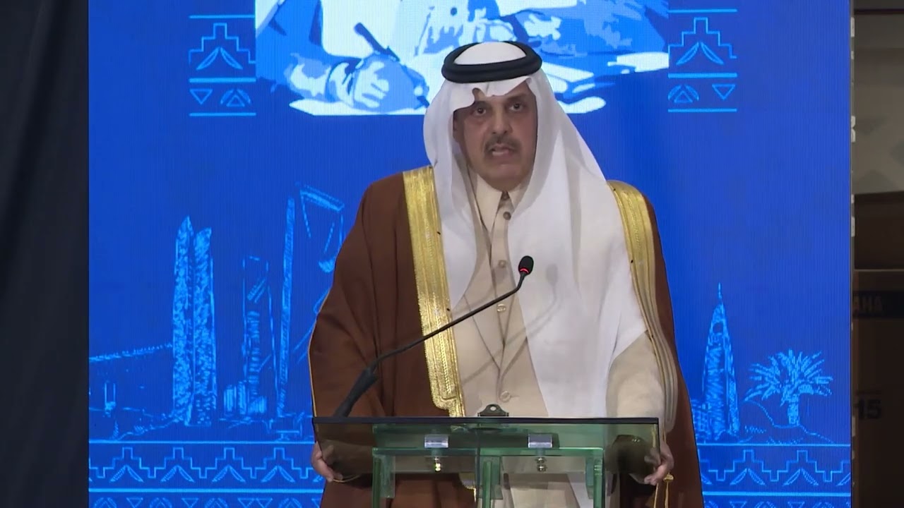 حديث سمو الأمير د.عبدالعزيز بن عياف خلال ندوة أ. عبدالله النعيم في ⁧‫#جامعة_الأمير_سلطان