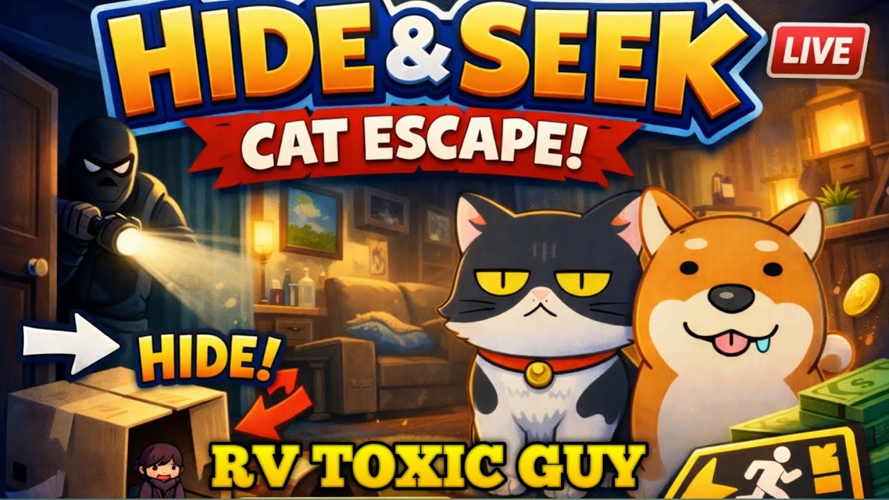 🔴Hide & Seek Cat Escape Day 12 Live || #hide&seek #trendinggames #todaystrending