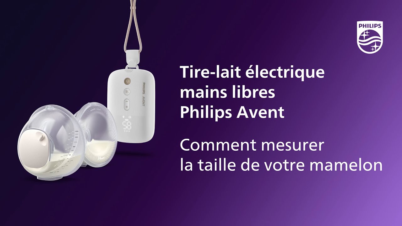 Comment mesurer la taille de son mamelon ? | Tire-lait &eacute;lectrique mains libres Philips Avent