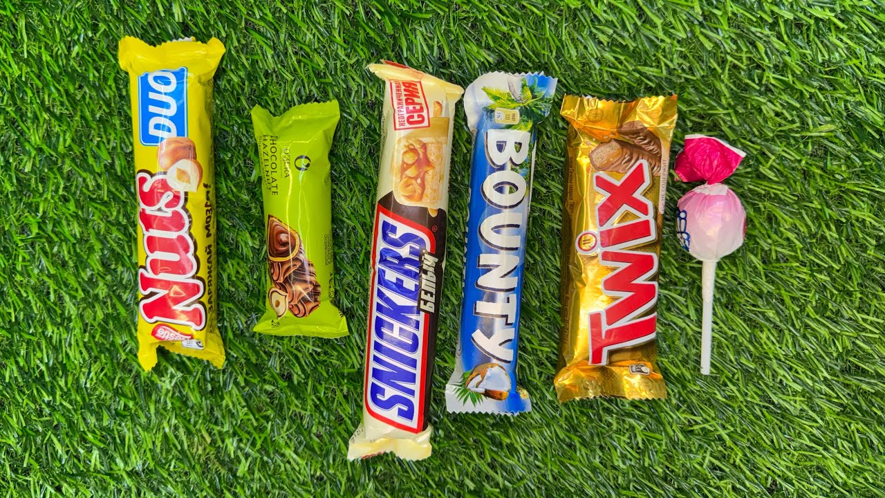 ASMR Most Popular Candys / some lots of colorful rainbow lollipop candy / unpackingchocolate eat