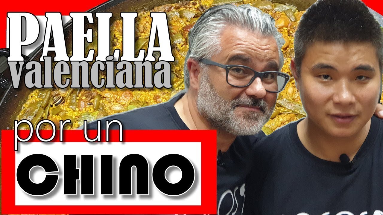 Paella valenciana por un chino  Receta para  Locos por la paella  con Javi de El Molino