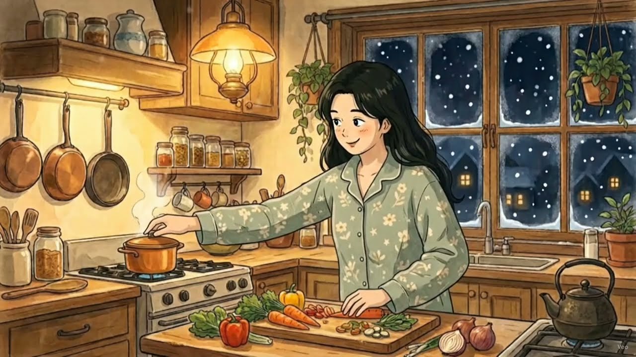 A Cozy Winter Day in Seoul ❄️ | Korean Girl Routine | Ghibli Story 